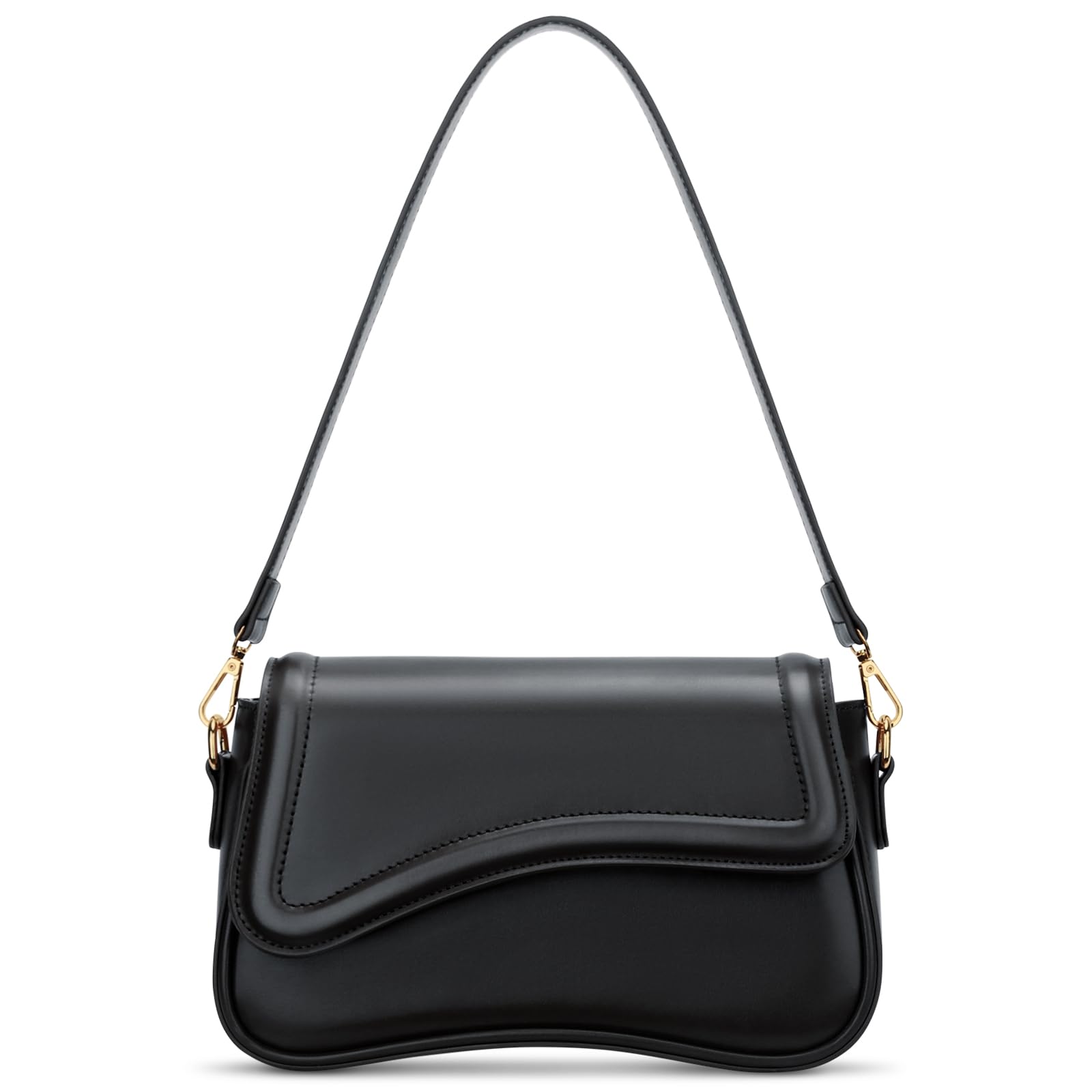 KKXIU Shoulder Bag for Women Small Hobo Handbags Cute Mini Clutch Purses | Classic Trendy Retro Underarm Crossbody Bag with Detachable Straps, Zipper Closure