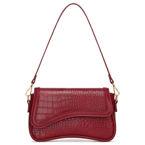 KKXIU Shoulder Bag for Women Small Hobo Handbags Cute Mini Clutch Purses | Classic Trendy Retro Underarm Crossbody Bag with Detachable Straps, Zipper Closure