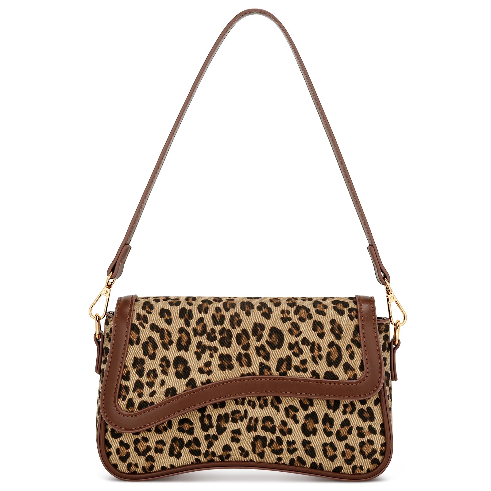 KKXIU Shoulder Bag for Women Small Hobo Handbags Cute Mini Clutch Purses | Classic Trendy Retro Underarm Crossbody Bag with Detachable Straps, Zipper Closure